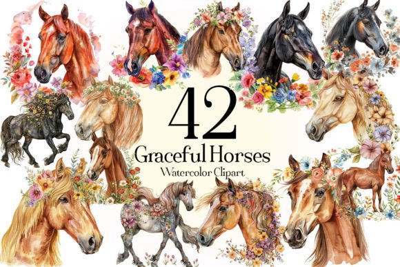 Download Watercolor Horses Clipart - Horse Png - Horse Collection