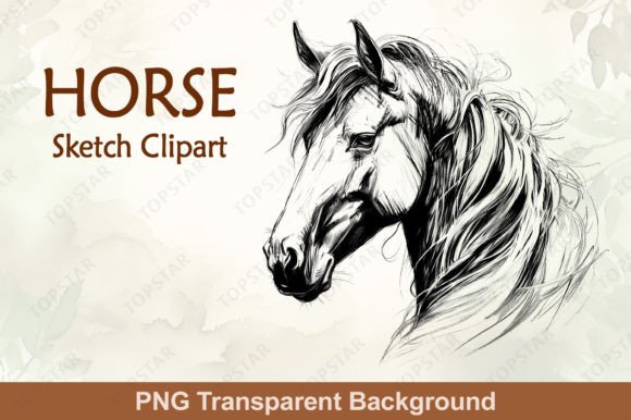 Download Horse Sublimation Clipart Head Design - Horse Collection
