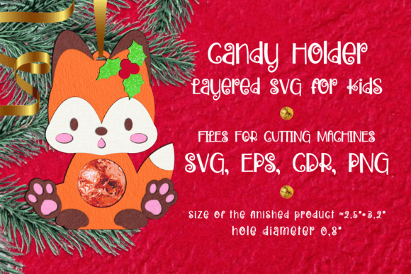 Download Baby Fox | Christmas Candy Holder - Baby fox Collection