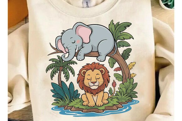 Download Cute Summer Jungle Animals Png T-Shirt - Jungle animals png Collection