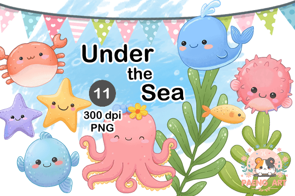 Download Cute Under the Sea PNG Cliparts - Under the sea png Collection