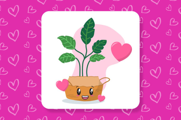 Download Valentine Cute Indoors Plant Art - Premium Resources