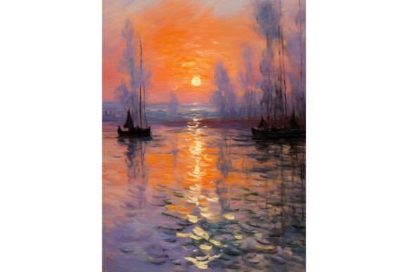 Download Sunset - Impressionism Art Print Poster - Post Collection