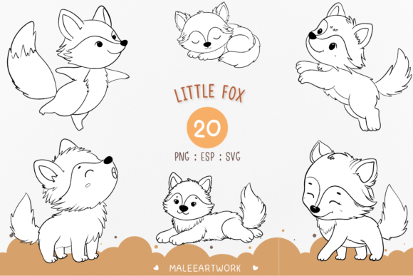 Download Little Fox Clipart, Cute Baby Fox - Baby fox Collection