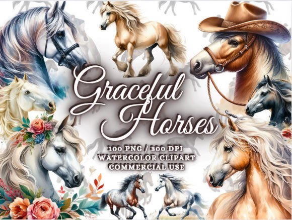 Download Watercolor Horses Clipart - Horse Png - Horse Collection